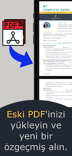 CV hazırlama, CV Maker ekran görüntüsü