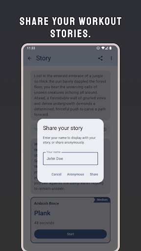 ExerStory - AI Workout Stories ekran görüntüsü