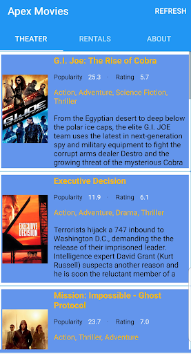 APEX Movies ekran görüntüsü