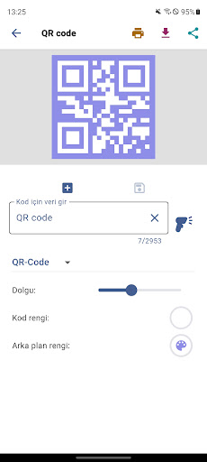 Barkod Oluşturucu ve tarayıcı ekran görüntüsü