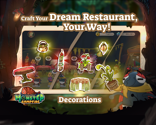 Monster Campfire: Idle Cook ekran görüntüsü