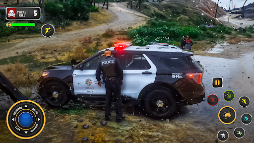 US Police Thief Chase Game 3d ekran görüntüsü