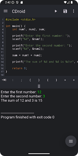 CDroid - Super Fast C Compiler ekran görüntüsü