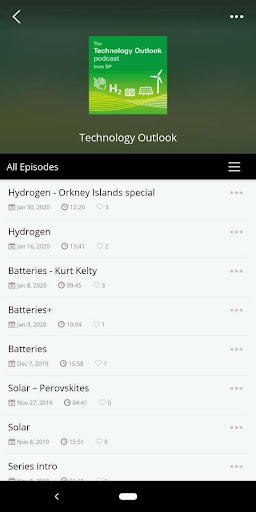 BP Podcasts ekran görüntüsü