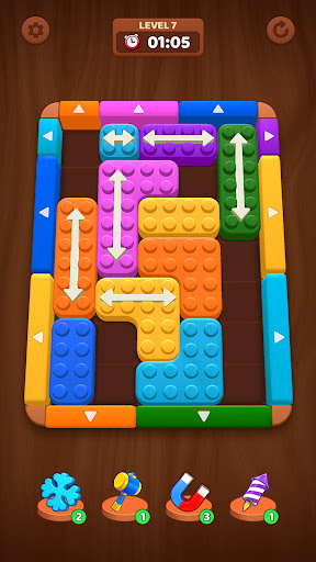 Color Block Puzzle: 3D Jam ekran görüntüsü