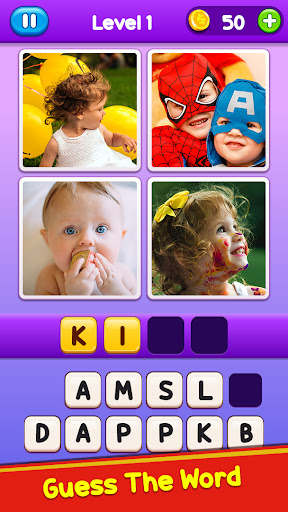 4 Pics 1 Word: Guessing Games ekran görüntüsü