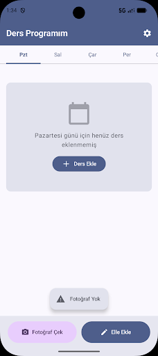 Öğretmen Haftalık Ders Program ekran görüntüsü