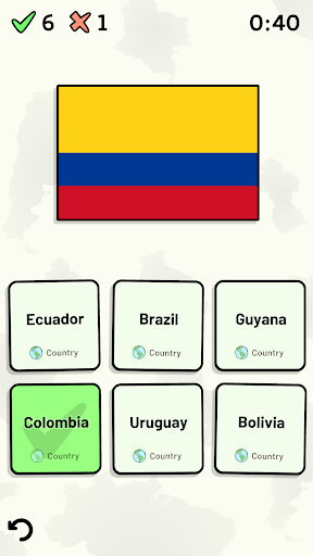 South American Countries Quiz ekran görüntüsü