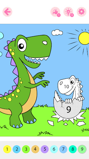 Kids Coloring Book by Numbers ekran görüntüsü
