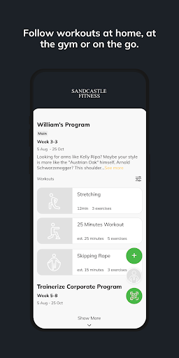 Sandcastle Fitness ekran görüntüsü