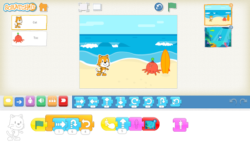 ScratchJr ekran görüntüsü