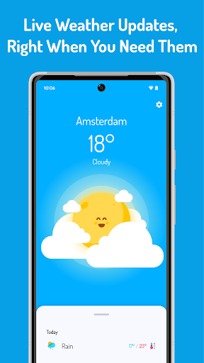 Cloudy - Cute Animated Weather ekran görüntüsü