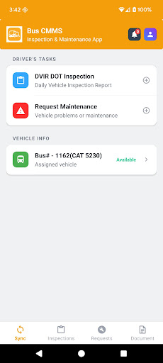 Bus Inspection Maintenance App ekran görüntüsü