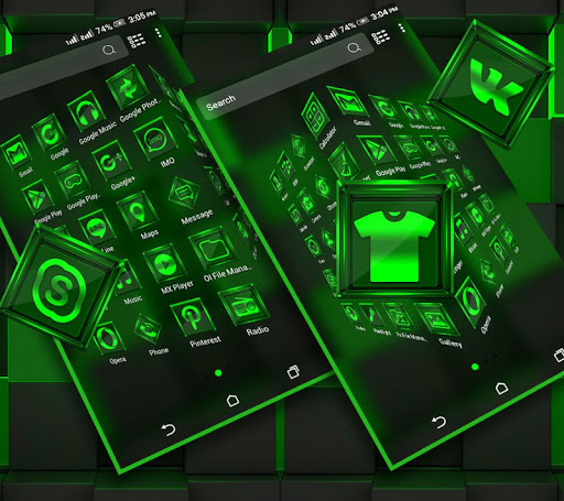 Green Light Launcher Theme ekran görüntüsü