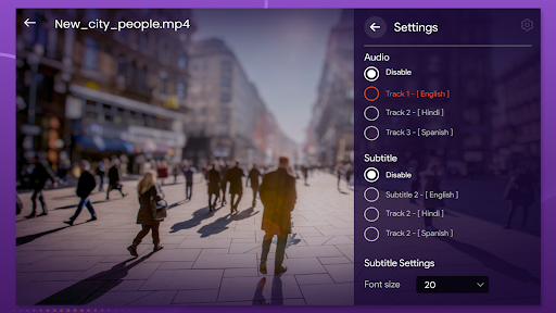 Purple Video Player ekran görüntüsü
