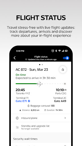 Air Canada + Aeroplan ekran görüntüsü
