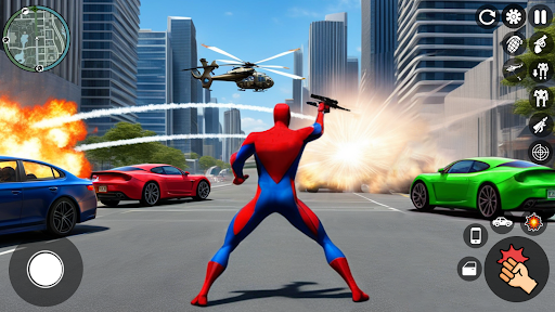 Rope Hero Rescue: Spider Game ekran görüntüsü