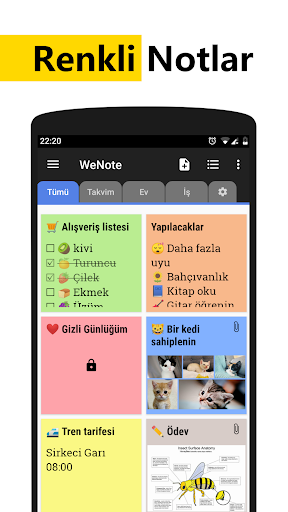 WeNote: Notlar, Defter, Notes ekran görüntüsü