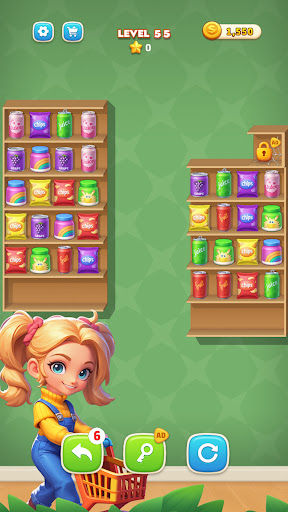 Shopping Sort - Color Puzzle ekran görüntüsü
