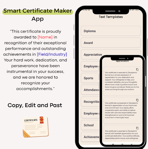 Certificate Maker & Designer ekran görüntüsü