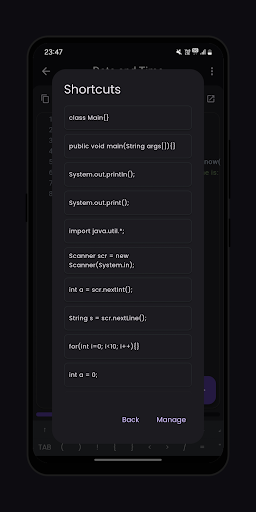 Java Compiler ekran görüntüsü