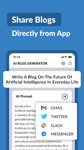 AI Blog Post Generator ekran görüntüsü