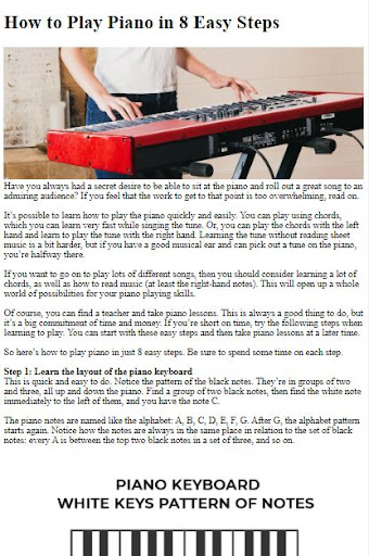 How to Play Piano Keyboard ekran görüntüsü