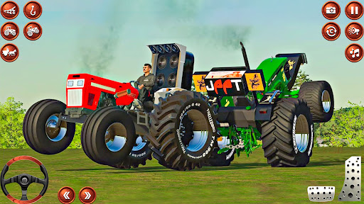 Indian Tractor Tochan Game 3d ekran görüntüsü