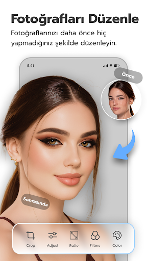 Foto Editör, Kolaj, Netleştir ekran görüntüsü