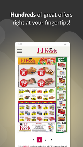 J&J Foods ekran görüntüsü