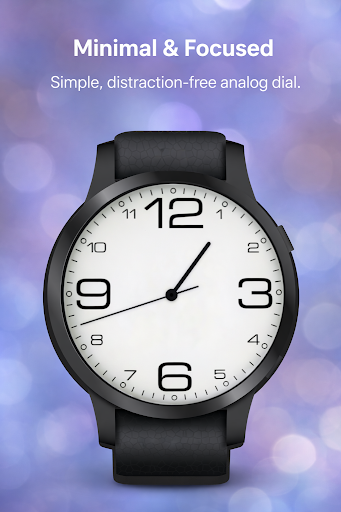 Minimal Analog Watch Face Aura ekran görüntüsü