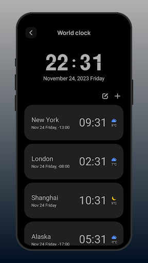 Flip Clock: World Clock ekran görüntüsü