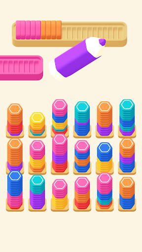 Pencil Stack Color Sort ekran görüntüsü