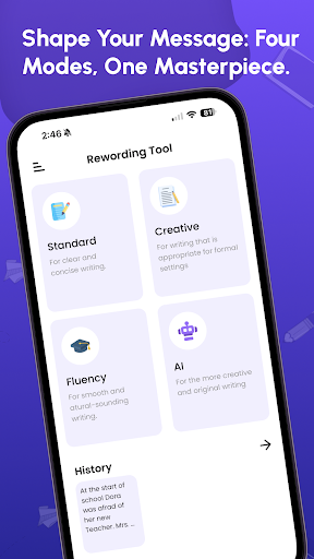 Reword Text: Paraphrasing Tool ekran görüntüsü