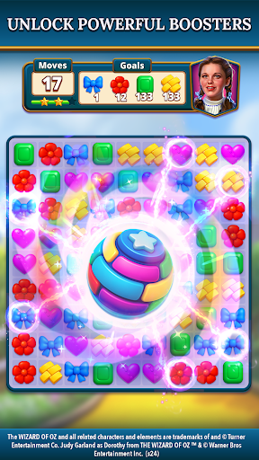 The Wizard of Oz Magic Match 3 ekran görüntüsü