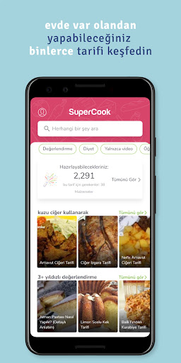 SuperCook -Tarif Eşleştirici ekran görüntüsü