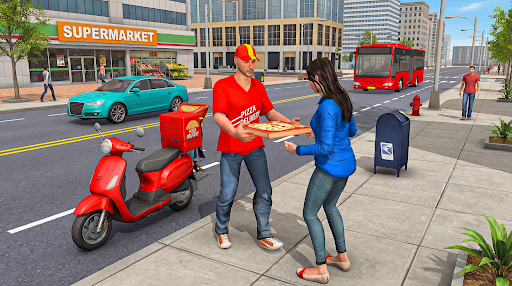 Delivery Boy: Bike Racing Game ekran görüntüsü