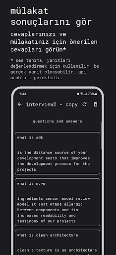 interv - mülakat simülasyonu ekran görüntüsü