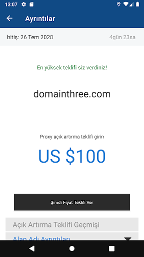 GoDaddy Yatırımcı ekran görüntüsü