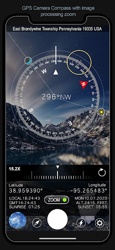 GPS Photo Stamp Cam with Zoom ekran görüntüsü