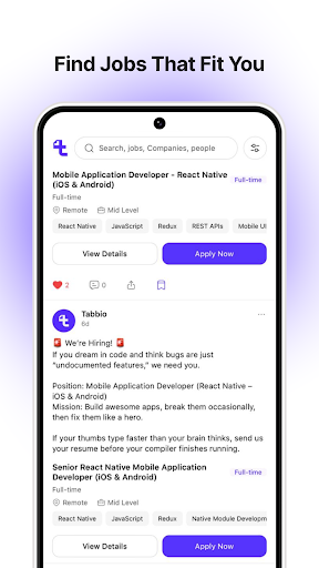 Tabbio: CV Maker & Job Search ekran görüntüsü