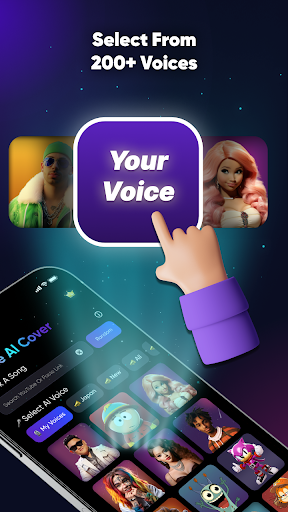 SingUp Music: AI Cover Songs ekran görüntüsü