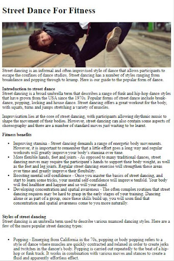 How to Do Street Dancing Moves ekran görüntüsü