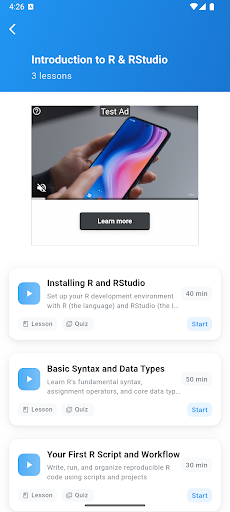 Learn R Programming ekran görüntüsü