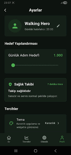 Adım Sayar & Kalori Takip ekran görüntüsü