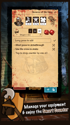 Adventure Sheet for Gamebook ekran görüntüsü
