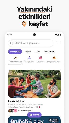 Meetup: Yerel Etkinlikler ekran görüntüsü