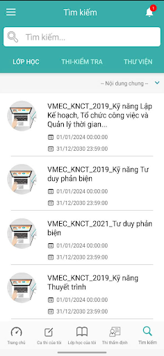 Vinmec eLearning ekran görüntüsü