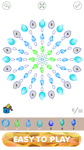 Gem Art Color By Number Book ekran görüntüsü