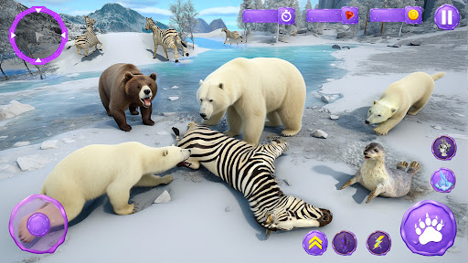 Arctic Polar Bear Family Sim ekran görüntüsü